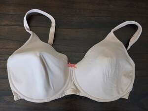 Honey Underwire Bra Size 40DDD Beige Crystal Detail
